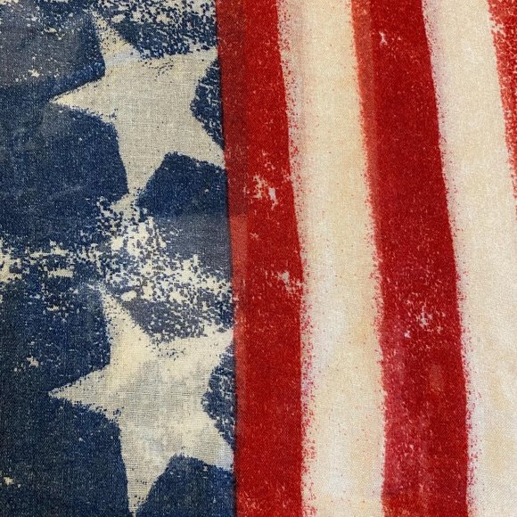 EUC American/America US Flag Infinity Scarf, Sheer - Picture 5 of 6